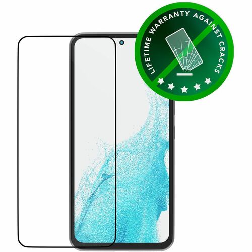 dbramante1928 ApS eco-shield 9H Plastic Screen Protector for Galaxy A54 - Black Edge - For Super AMOLED Smartphone - Anti-
