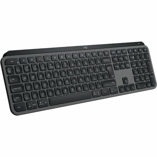 Logitech MX Keys S Keyboard - Compact - Wireless Connectivity - USB Interface - English (US) - QWERTY Layout - Graphite - 