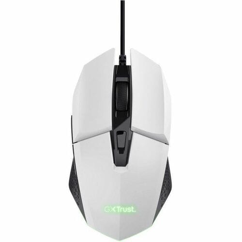 Trust Felox GXT 109 Gaming-Maus - USB 2.0 - Optisch - 6 Taste(n) - 6 Programmable Button(s) - Weiß - Kabel - 6400 dpi Aufl