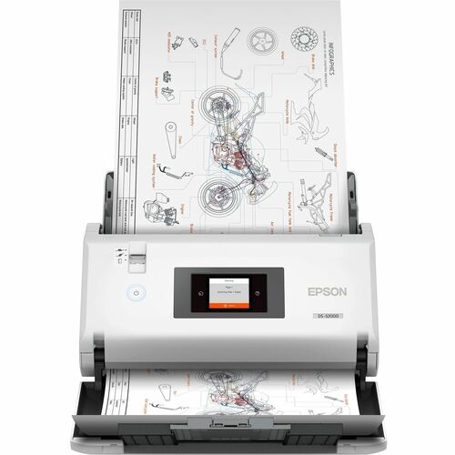 Epson WorkForce DS-32000 Sheetfed Scanner - 600 dpi Optical - 30-bit Color - 10-bit Grayscale - 90 ppm (Mono) - 90 ppm (Co