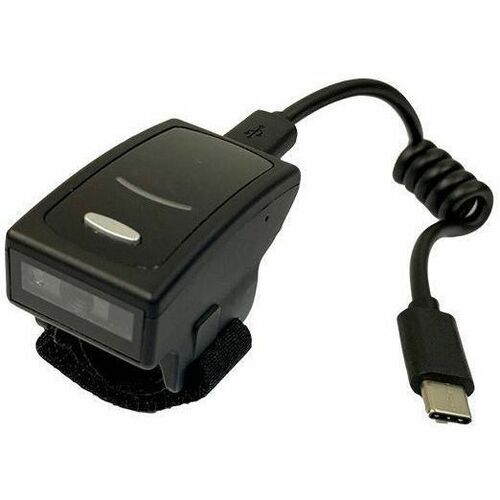 Wasp WRS350 Rugged Retail, Healthcare, Asset Tracking Wearable Barcode Scanner - Cable/Wireless Connectivity - Black - USB