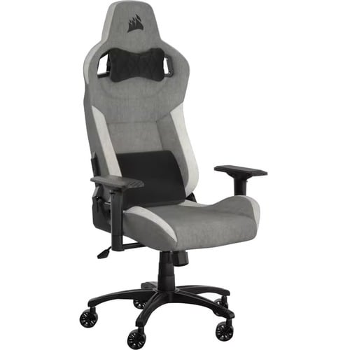 Sillón de Juego Corsair T3 RUSH - Material/Tejido, Nilón, Espuma de memoria - Blanco, Gris
