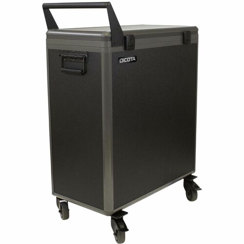 Dicota Charging Cart - 60 kg Load Capacity - 4 Casters - Aluminium - 63.30 cm (24.92") Width x 36.30 cm (14.29") Depth x 8