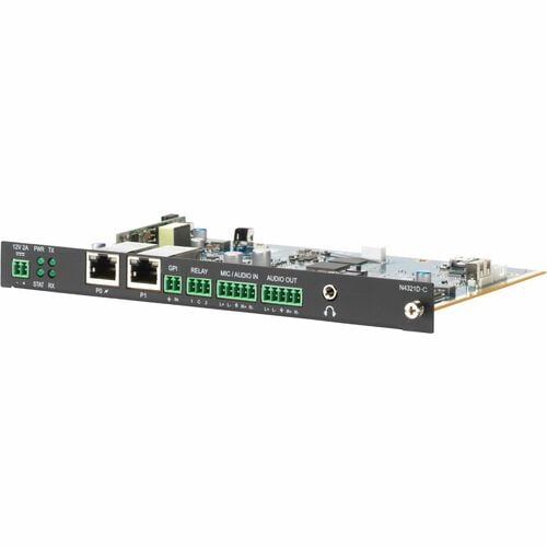 Harman NMX-ATC-N4321D-C Audio-over-IP Transceiver Card with Dante and AES67 - 2 x Network (RJ-45) - Twisted Pair - Power o