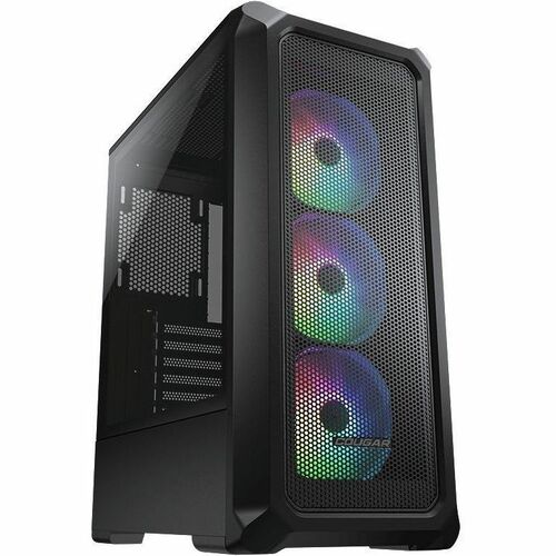 COUGAR CGR-5CC5B-MESH-RGB Gabinete para computadora gamer - Mini ITX, Micro ATX, ATX Placa base admitida - Media Torre - V