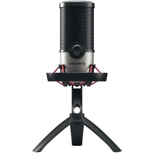 CHERRY UM 6.0 Advanced Com fios Microfone - Prata, Preto - 2.50 m - 20 Hz para 20 kHz - Omnidirecional - USB 2.0