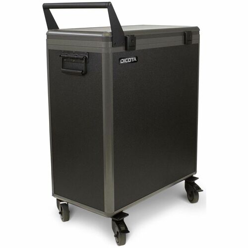 Dicota Laptop/Tablet-Ladewagen - 4 Rollen - Aluminium - 865 mm Länge x 363 mm Breite x 633 mm Tiefe - Silber - 35,6 cm (14