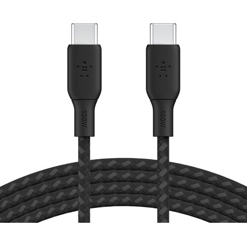 Belkin USB-C to USB-C Cable 100W - 2.99 m USB-C Data Transfer Cable for MacBook, MacBook Pro, iPad Air, iPad mini, iPad Pr