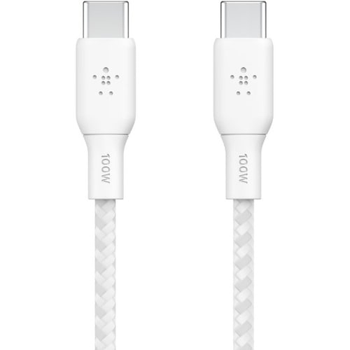 Belkin USB-C to USB-C Cable 100W - 2.99 m USB-C Data Transfer Cable for MacBook, MacBook Pro, iPad Air, iPad mini, iPad Pr