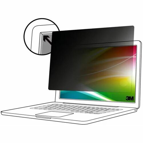 3M Bright Screen Privacy Filter for 14in Laptop, 16:10, BP140W1B