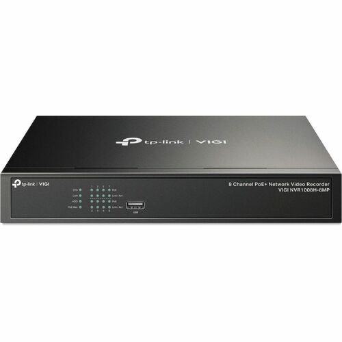 TP-Link VIGI VIGI NVR1008H-8P 8 Channel Wired Video Surveillance Station - Network Video Recorder - HDMI - 4K Recording