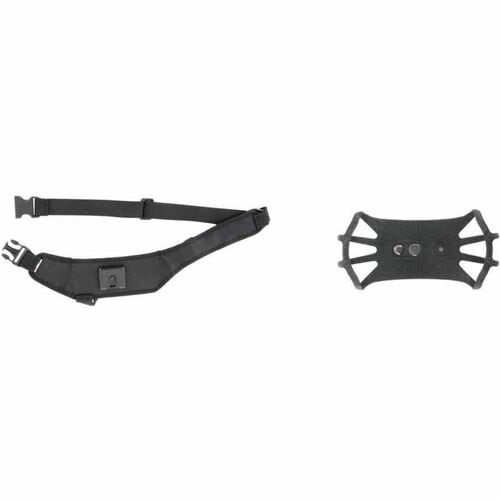 MOBILIS Tasche Walkie-Talkie - Schwarz - Silikon Körper - Sturzsicher, Rutschfest - Brustriemen, Schultergurt - 1