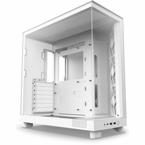 NZXT H6 Flow Computer Case - ATX Motherboard Supported - Mid-tower - Tempered Glass, Galvanized Cold Rolled Steel (SGCC) -