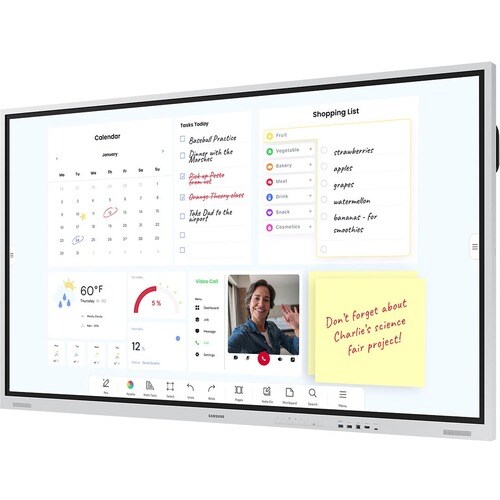 Samsung Interactive Pro WM65B Collaboration Display - 65" LCD - ARM Cortex A72 1.70 GHz - Touchscreen - 3840 x 2160 - 350 