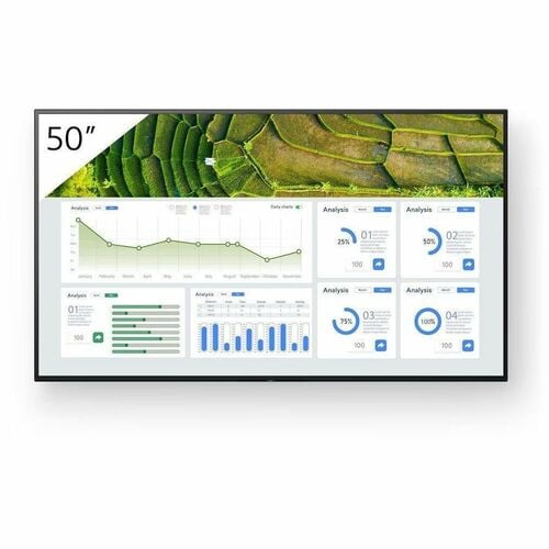Sony Pro BRAVIA FW-50BZ30L 1270 mm LCD Digital-Signage-Display - 24 Stunden/7 Tage Betrieb - Vertical-Alignment-Technologi