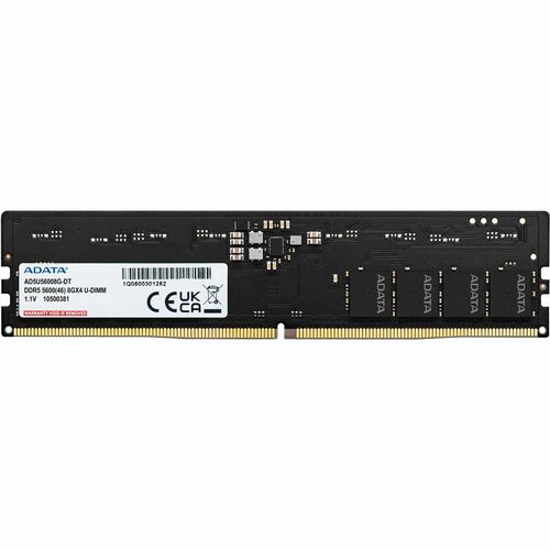 Adata Premier 8GB DDR5 SDRAM Memory Module - 8 GB - DDR5-5600/PC5-44800 DDR5 SDRAM - 5600 MHz - 1.10 V - On-die ECC - Unbu