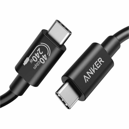 ANKER 515 USB-C to USB-C Cable (USB4) - 3.30 ft USB-C Data Transfer Cable for Monitor, Notebook, Smartphone, USB Device, T