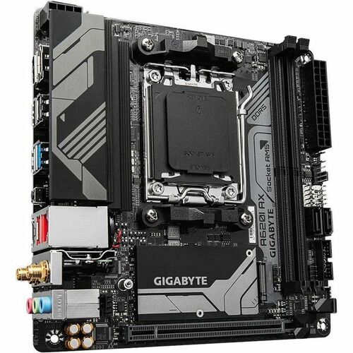 GIGABYTE1 Ultra Durable A620I AX Gaming Desktop Motherboard - AMD A620 Chipset - Socket AM5 - Mini ITX - Ryzen 7, Ryzen 5 
