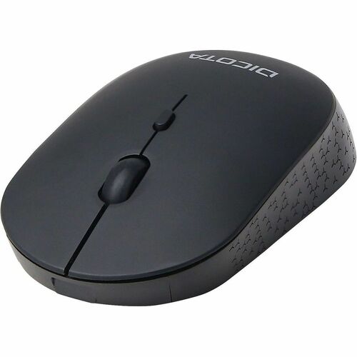Dicota SILENT V2 Mouse - Radio Frequency - USB - Optical - 3 Button(s) - Black - Wireless - 2.40 GHz - 1600 dpi - Scroll W