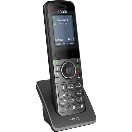 Snom M55 Handset - Schwarz - Schnurlos - DECT, Bluetooth - 6,1 cm (2,4 Zoll) Screen Size - USB - Audio - Headset-Anschluss