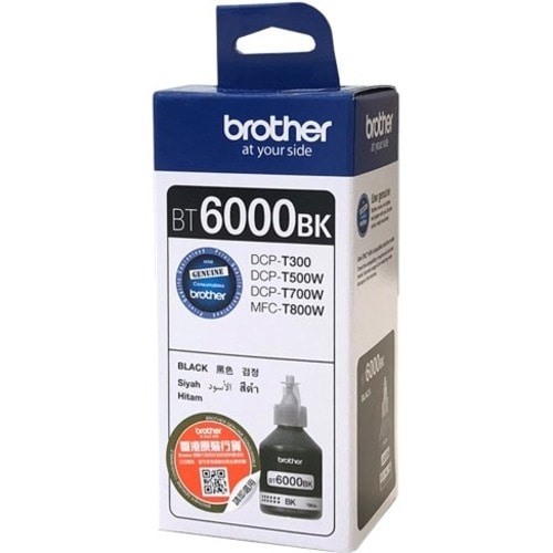 Brother BT6000BK Ink Refill Kit - Black - Inkjet - 6000 Pages