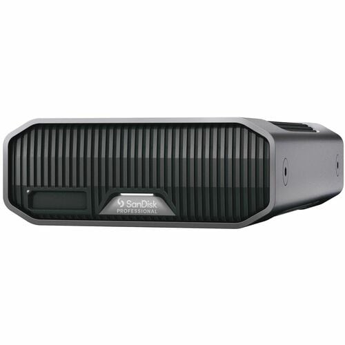 SanDisk G-DRIVE PROJECT SDPHG1H-006T-NBAAD 6 TB Portable Hard Drive - External - Gray - Thunderbolt 3, USB 3.2 (Gen 2) - 7