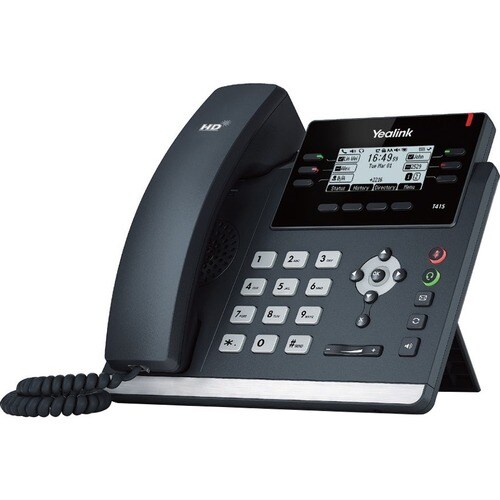 Yealink T41S IP Phone - Corded - Corded - Wall Mountable - VoIP - 2 x Network (RJ-45) - PoE Ports