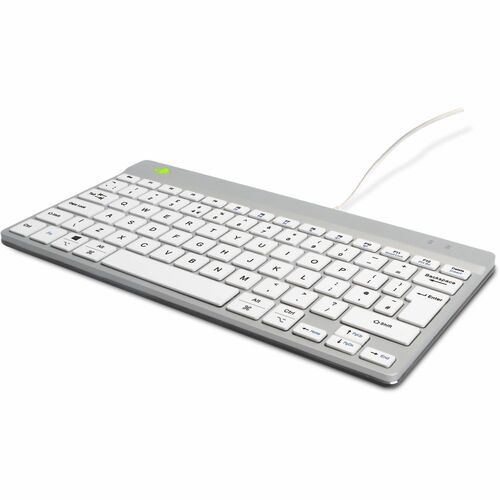 R-Go Compact Break Keyboard - R-Go Compact Break ergonomic keyboard, with break software, mini USB keyboard, QWERTY (UK), 
