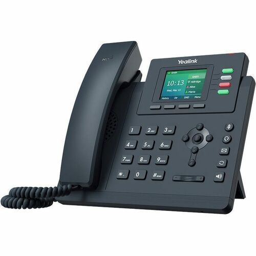 Yealink SIP-T33G IP Phone - Corded - Corded - Wall Mountable - Classic Gray - VoIP - 2 x Network (RJ-45) - PoE Ports