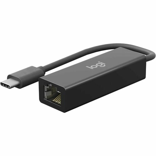 Logi USB-C-to-Ethernet Adapter for Logi Dock - USB Type C - 1000 Mbit/s Data Transfer Rate - 1 Port(s) - 1 - Twisted Pair 