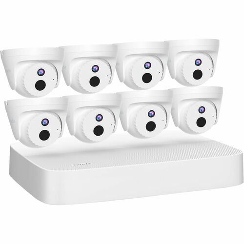 Tenda 8 Channel PoE HD Video Security Kit - Camera, Network Video Recorder - 8 Camera(s) - 2560 x 1440 Camera Resolution -