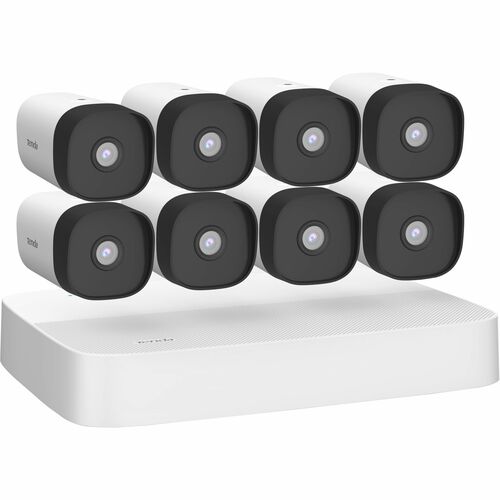 Tenda 8 Channel PoE HD Video Security Kit - Camera, Network Video Recorder - 8 Camera(s) - 2560 x 1440 Camera Resolution -