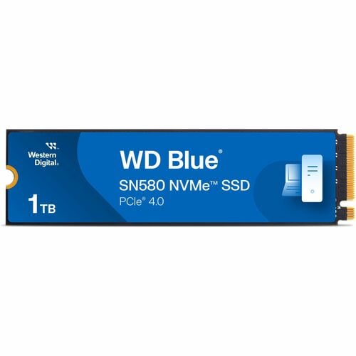 SSD Western Digital Blue SN580 WDS100T3B0E - M.2 2280 Interne - 1 To - PCI Express NVMe (PCI Express NVMe 4.0 x4) - Bleu -