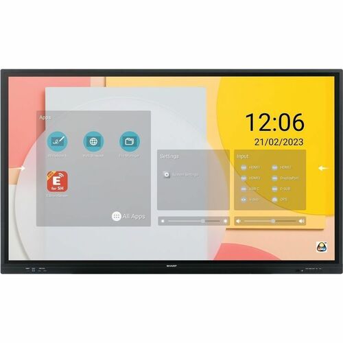 Sharp NEC Display PN-LC652 4K UHD LCD Collaboration Display - ARM Cortex A55 - 4 GB - Infrarot (IrDA) - Touchscreen - 16:9