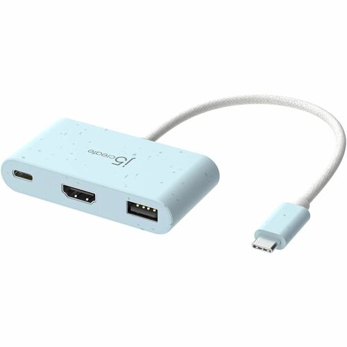 j5create USB Type C Docking Station - 1 Displays Supported - 2 x USB Ports - 1 x USB Type-A Ports - USB Type-A - 1 x USB T