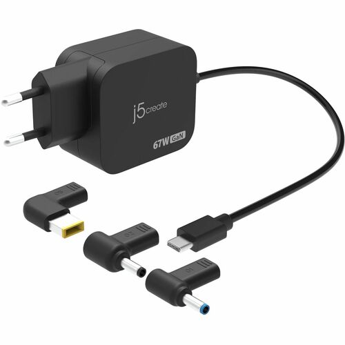 j5create JUP1565DCE3A-EN 67 W Adaptador de CA - 1 Pack - Adaptador universal - para MacBook, Chromebook, iPad Pro, MacBook