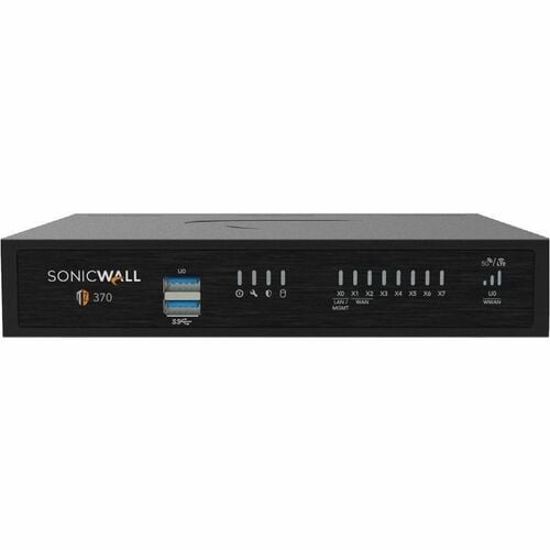 SonicWall TZ370W Network Security/Firewall Appliance - Intrusion Prevention - 8 Port - 1000Base-T - Gigabit Ethernet - 3 G