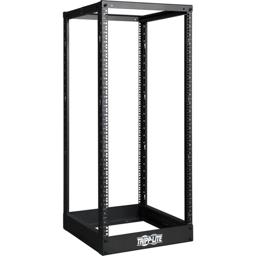 Tripp Lite series SmartRack SR4POST25 24U Rack Frame - Black - Cold-rolled Steel (CRS) - 453.59 kg Static/Stationary Weigh