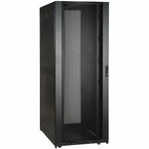Tripp Lite by Eaton Euro SRX42UBWD 42U Enclosed Cabinet Rack Cabinet for Server, Patch Panel, Switch, LAN Switch - Black -