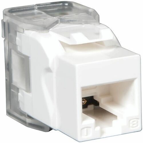 Tripp Lite series N238-001-WH-TF Network Connector - TAA Compliant - 1 x RJ-45 Network Female - White