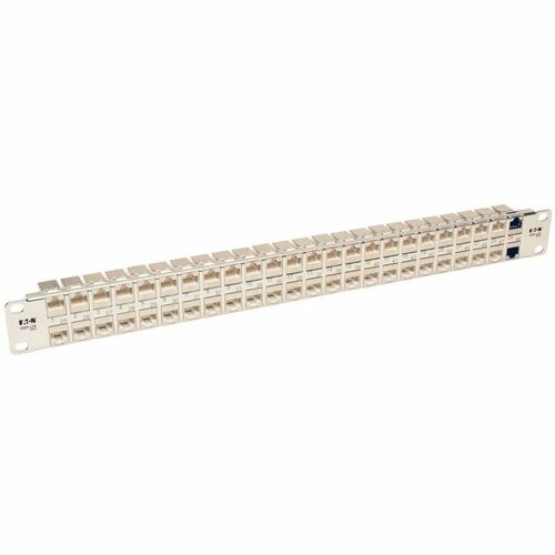Tripp Lite by Eaton N254-048-SH-6A 48 Port(s) Network Patch Panel - 48 x RJ-45 - 1U High - 19" Wide - Rack-mountable