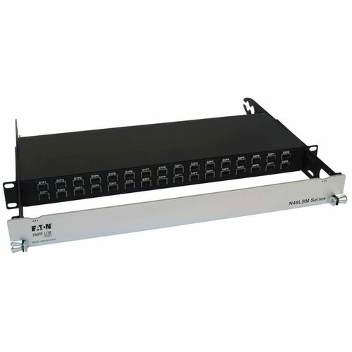 Tripp Lite series Spine-Leaf N48LSM-32X32 64 Port(s) Network Patch Panel - Black - 1U High - 19" Wide - Rack-mountable