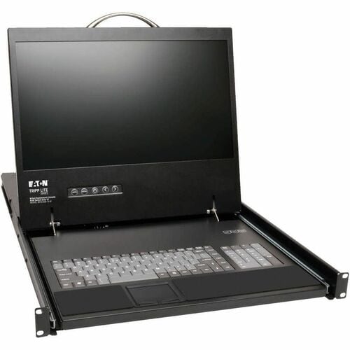 Tripp Lite series NetCommander B070-008-19-IP LCD Rack Console with Digital KVM Switch - Black - TAA Compliant - 8 Compute