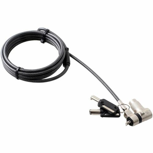 CODi Universal 3-in-1 Keyed Cable Lock - Compatible with; Standard T-bar security slot, Noble security slot & Nano securit