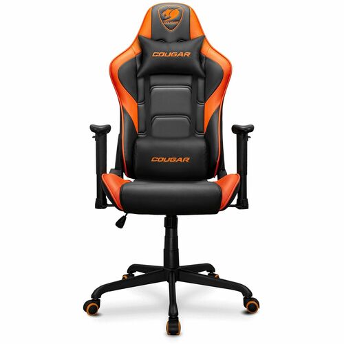 Sillón de Juego COUGAR Armor Elite CGR-ELI - Cuero PVC, Acero - Naranja, Negro