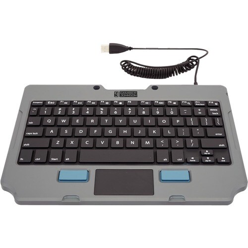 Gamber-Johnson Keyboard - USB Type A Interface - TouchPad - English (US) - Industrial Silicon Rubber Keyswitch - 76 Key(s)