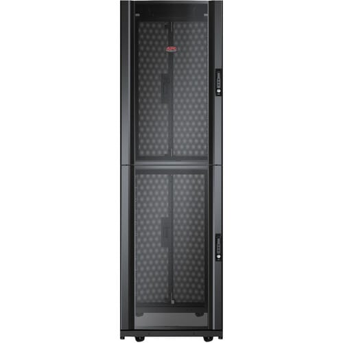 Schneider Electric NetShelter SX 42U Floor Standing Rack Cabinet - 482.60 mm Rack Width - Black - 1022.73 kg Dynamic/Rolli