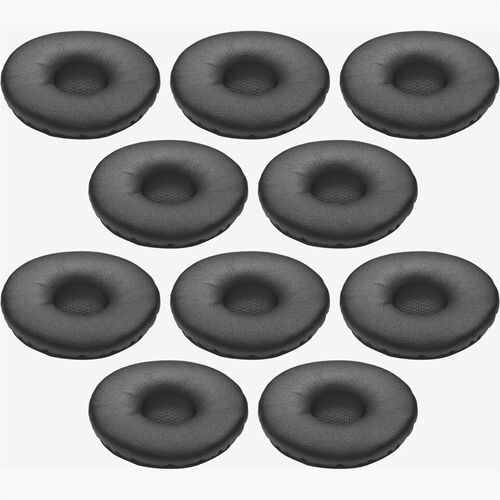 Jabra Ear Cushion - Black - Leatherette - 10 Pack