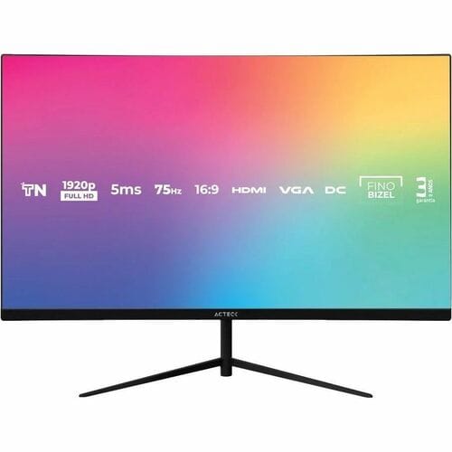 Monitor Plano Acteck 27" TN Captive Vivid SP270 / FHD / 75Hz / 5ms / Low-blue light / Flicker-free / 1xVGA + 1xHDMI 1.4 / 