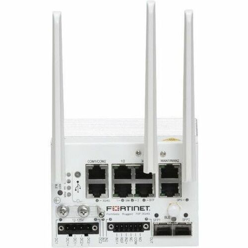 FortiGateRugged-70F-3G4G Ruggedized indoor IP40 4x GE RJ45 LAN ports 1x GE RJ45 bypass port pair between PORT3 and PORT4 2